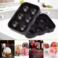 Usine Réutilisable Grand 6 Rond Silicone Bacs À Glaçons Honeycombice Grille Moule Ensemble 6 Grille Carré Bacs À Glaçons pour Congélateur Avec Couvercle