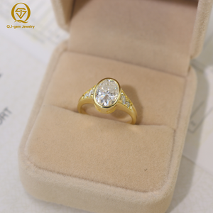 Anillo de mujer de estilo retro, joyería elegante, oro de 18 quilates, diamante sintético de alta claridad, color D, certificado IGI, personalizado para aniversario - Product Image 4