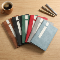 Carnet de notes A5 personnalisable en cuir PU de haute qualité avec boucle pour stylo, pages lignées en papier épais, idéal pour le bureau et les étudiants