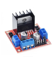 Modul Papan Penggerak Motor L298N untuk Motor Stepper DC, Aksesori Robot Kendaraan Cerdas