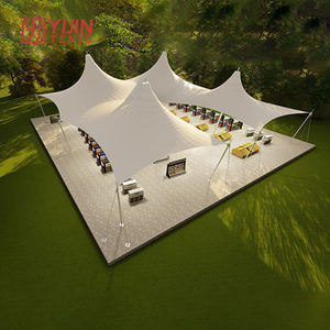 China Supplier High Strength Steel <b>Big</b> square Gazebo <b>Tent</b> Membrane Structure - Product Image 5