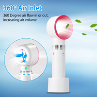 Mini ventilateur électrique portable sans lame, rechargeable par USB, silencieux, pour voiture, extérieur, hôtel, maison, camping-car