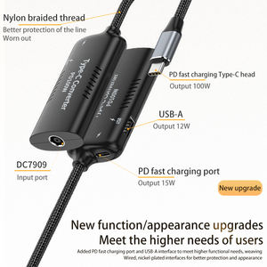 USB CPD100W充電アダプターコンバーターへのラップトップ電源<span class=keywords><strong>3</strong></span>-in-1ラップトップ充電ハブスクエアマウスからTYPE-C - Product Image 4