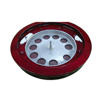 Roues de roulette de couleur rouge de casino de luxe de 32 pouces avec du bois massif de haute qualité pour le casino professionnel avec la boule de roulette gratuitement