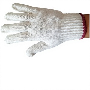 Guantes de Seguridad de Algodón CVC Transpirables, Resistentes al Desgaste, Antideslizantes, Anti-Cortes, Sin Látex, Económicos, 23cm, 800g/dúzia - Product Image 1