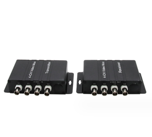 Vỏ kim loại Analog 4 kênh DC12V video multiplexer Balun Tương thích với hệ thống CCTV lên đến 400 mét khoảng cách - Product Image 4