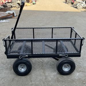 Carro de jardín móvil Carro de malla de alambre Carro utilitario lateral para patio para carros de mano Carros - Product Image 4