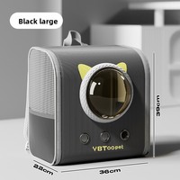 Sac de transport pour animaux de compagnie transfrontalier, grande capacité, respirant, pliable, à double épaulette, pour chat jusqu'à 7 kg, idéal pour les sorties