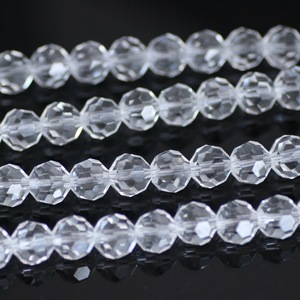<span class=keywords><strong>Perles</strong></span> de cristal rondes à facettes de 6mm, <span class=keywords><strong>perles</strong></span> de ficelle en cristal - Product Image 3