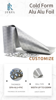 JEREL Blister Cold Forming ALU ALU Bottom Foil 130-170micron pour l'emballage de comprimés ou de capsules