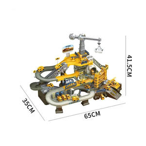 Ingénierie Drôle DIY Electric Parking Slot Car Track Set <span class=keywords><strong>Petit</strong></span> alliage Kids <span class=keywords><strong>Garage</strong></span> avec unisexe Cars Plastic Railway Toys Boys - Product Image 5