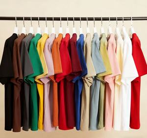 Mùa Hè Áo Thun Bán Buôn Quần Áo Các Nhà Sản Xuất Tùy Chỉnh Thời Trang Phố Đồng Bằng 100% Bông Của Phụ Nữ T-Shirts Cộng Với Kích Thước Quần Áo Cho Nam Giới - Product Image 1