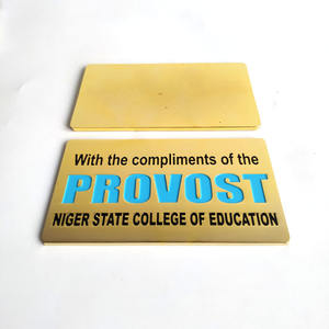 Cartes de visite en métal personnalisées, bon marché, de haute qualité, artisanat en métal, plaque de nom en métal pour l'université - Product Image 4