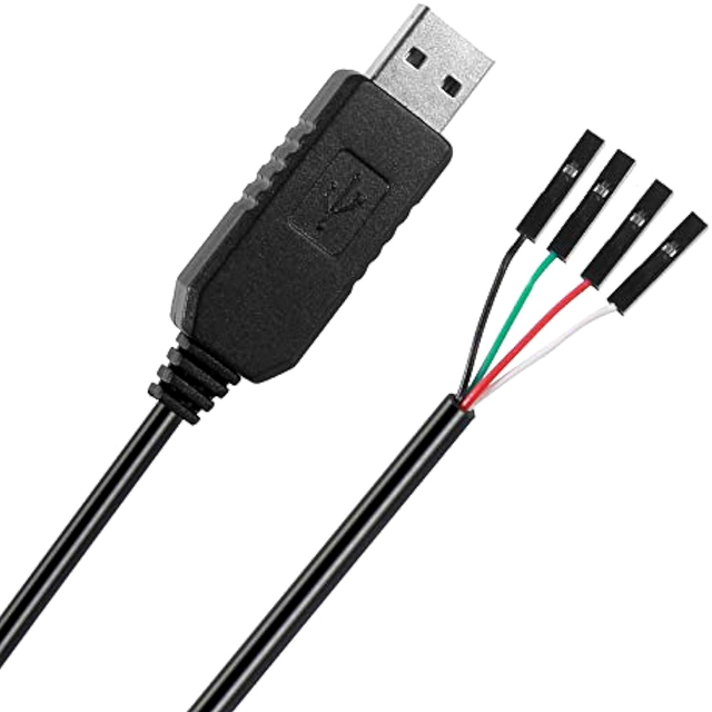 PL2303HX To TTL Serial Adapter 3.3V Debug Cable  RS232 TTL Converter 4 Pin Female Socket Download Cable