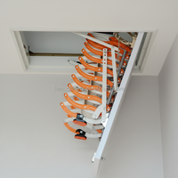 Escalier de grenier télescopique pliable moderne en aluminium Echelles de loft durables pour un accès facile