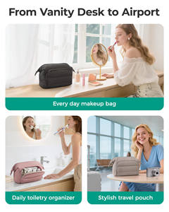 Bolsa de Maquillaje Espaciosa y Elegante con Diseño de Fácil Acceso, Exterior Resistente al Agua para Viajes Organizados y Rutinas Diarias de Belleza - Product Image 5