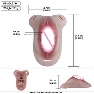 FAAK Cyber Skin String en silicone pour hommes, cache-pénis réaliste avec canal urinaire, pour travestis - Product Image 2