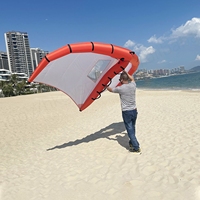 Planche de kitesurf gonflable légère et durable en fibre de carbone blanche GY BSC 810 5M pour adultes, pour le freeride en été sur l'eau
