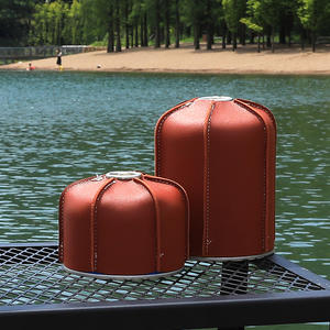 Housse de protection pour bouteille de gaz Hike Mount, 2 tailles, étui en cuir PU, anti-collision, isolation, utilisation en camping et en extérieur - Product Image 4