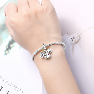 White copper <b>bead</b> <b>bracelet</b> – a unique accessory suitable for both men and women, perfect for student and school life - Product Image 6