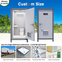 Unité Sanitaire Modulaire Commerciale Portable pour Kiosque, Toilettes Publiques de Parc, Cabine en Acier Moderne