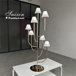 Saixin Décoration <span class=keywords><strong>de</strong></span> <span class=keywords><strong>table</strong></span> <span class=keywords><strong>de</strong></span> mariage <span class=keywords><strong>de</strong></span> luxe Nouveau <span class=keywords><strong>design</strong></span> Abat-jour en or Support <span class=keywords><strong>de</strong></span> lumière Centres <span class=keywords><strong>de</strong></span> <span class=keywords><strong>table</strong></span> <span class=keywords><strong>de</strong></span> haute qualité pour <span class=keywords><strong>table</strong></span> <span class=keywords><strong>de</strong></span> mariage - Product Image 3