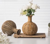 Petit vase tissé pour table à manger, style nordique, décoration de bureau, cadeau de déménagement pour l'intérieur de la maison