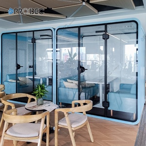 Cabines de bureau insonorisées pour l'intimité, espaces acoustiques pour le travail, pods pour 4 personnes, pods d'intimité pour plusieurs personnes - Product Image 4