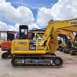 Excavatrice Komatsu pc130 d'occasion d'origine japonaise, moteur SAA4D95LE, excavatrice de taille moyenne, faible nombre d'heures de travail, pc120 pc138 pc150 - Product Image 5