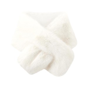 Women Elegant Faux Fox Fur Shawl Smooth Luxury Cloak with Hole Soft <b>Cape</b> Matched with <b>Wedding</b> Gown Dress Skirt - Product Image 3