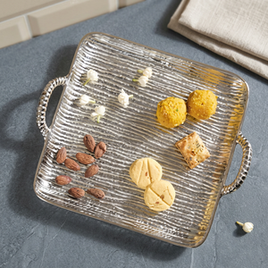 <b>Serving</b> <b>Tray</b> With Handles Polished Finish Residential Use Food Contact Safe - Product Image 4