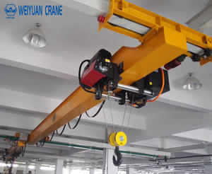 מנוף גשר עילי מסוג EOT עם כבל פלדה חשמלי, בעל קורה אחת, 10 טון, 20 טון, עם מנוף נייד. - Product Image 4