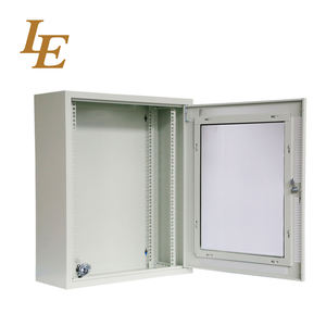 Gabinete de Pared SOHO ONU/ONT de Alta Calidad de 19 Pulgadas 12U 600x150mm 600x300mm con Puerta Frontal de Vidrio Templado Sin Empotrar - Product Image 1
