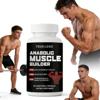 Compléments de musculation, capsules de renforcement musculaire, nutrition sportive, végétalien à base de plantes, 60 capsules, croissance musculaire maigre pour adultes