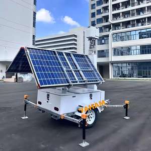 برج كاميرا متنقل يعمل بالطاقة الشمسية 3×600 واط مع كاميرا هيكفيجن خارجية بتقنية الجيل الرابع وعمود تلسكوبي بطول 9 أمتار - Product Image 2