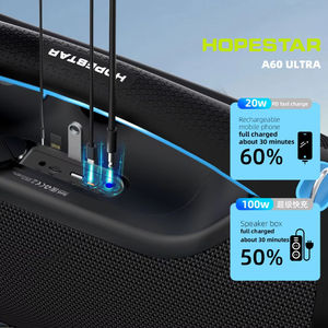 Altavoz Karaoke Portátil HOPESTAR A60ultra Original con Micrófono, 450w de Gran Potencia, Resistente al Agua, con Micrófono y Bluetooth - Product Image 2