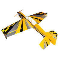 Avion RC acrobatique 3D ZYHOBBY, modèle à aile fixe professionnel à essence, haute performance, kit d'avion en bois de balsa jaune