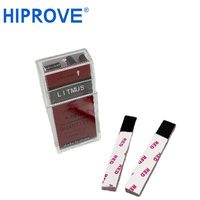 Bandelettes de test de pH jetables pour laboratoire, papier tournesol bleu et rouge