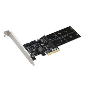 بطاقة تمدد PCIE3.0 4x إلى <span class=keywords><strong>2</strong></span> منفذ <span class=keywords><strong>M</strong></span>.<span class=keywords><strong>2</strong></span> NGFF, وحدة تحكم SSD <span class=keywords><strong>2</strong></span> منفذ SATA3 ASM1164 PCIe3.0 4X إلى 2SATA3 + 2M.<span class=keywords><strong>2</strong></span> B-Key محول بطاقة - Product Image 2