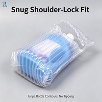 Sac à colonnes d'air gonflable personnalisé pour l'expédition de bouteilles de lessive, de gel douche et de shampoing, emballage antichoc et antichute