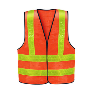 Promotion personnalisé bleu rouge Orange <span class=keywords><strong>gilet</strong></span> de travail de sécurité avec bandes réfléchissantes <span class=keywords><strong>gilet</strong></span> réfléchissant pour Construction cyclisme moto - Product Image 3