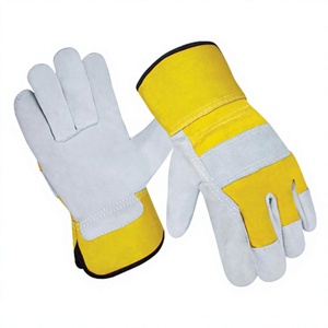Guantes de Seguridad Profesionales de Cuero Vacuno Reforzado, Certificación CE, Anti-Corte, Protección para Manos, JNM SAFETY - Product Image 1