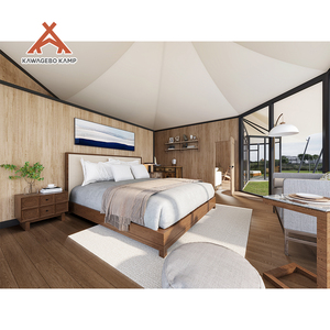 <span class=keywords><strong>Tente</strong></span> de glamping de luxe Kawagebo Kamp (KK) 16 x 6 x 6,85 m en PVDF imperméable avec salle de bain pour complexe hôtelier et hôtel - Product Image 5