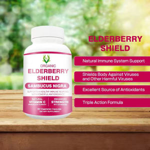 Cápsulas de Saúco Personalizadas de Fábrica, Vitamina C Natural, Equinácea, Apoya el Sistema Inmunológico, Rico en Antioxidantes, para Adultos - Product Image 4