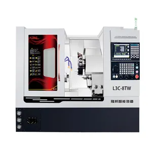 Sıcak satış L3C-8TW konvansiyonel takım tutucu punta CNC freze makinesi, ağır ekonomi CNC torna otomasyon ile