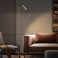 Lampadaire moderne créatif tout en cuivre VH vente directe d'usine lampe d'étude flexible pour coin canapé de salon