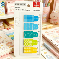 Autocollants en plastique personnalisés, index en PET, papeterie avec règles, marque-pages colorés, notes adhésives, bloc-notes transparent