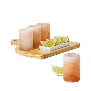 Verre à liqueur haut de gamme le plus vendu artisanat naturel en sel rose de l'Himalaya pur et tequila un artisanat artisanal unique - Product Image 1