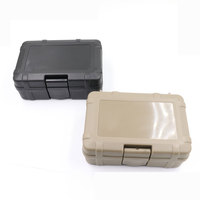 Boîte de rangement tactique rigide en plastique, antichoc, pour outils tactiques d'extérieur, boîte de protection robuste à coque dure