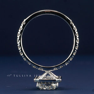 Bague solitaire en or 14 carats avec diamant de laboratoire, best-seller, pour femme, bague de fiançailles à pierre unique, bijoux fins de luxe, anniversaire - Product Image 6